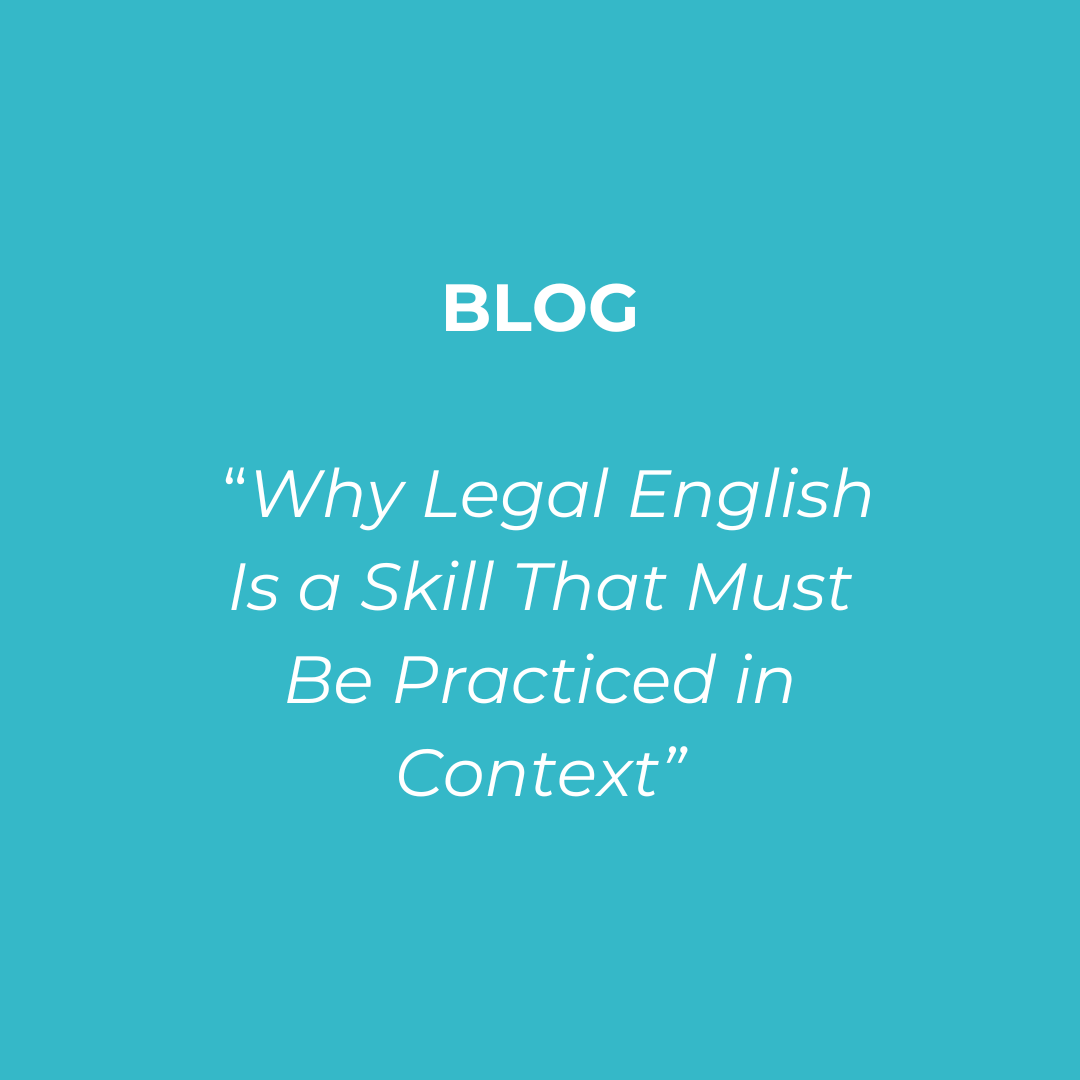 Capa do artigo sobre a importância do Legal English na prática profissional.