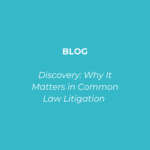 Capa da série Legal English sobre discovery no contencioso de common law.